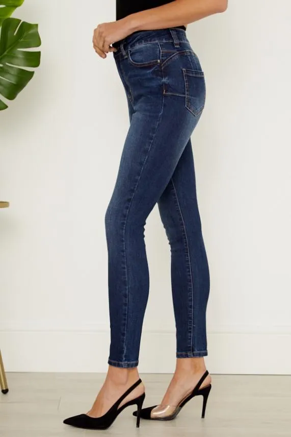 Sosandar Indigo Organic Sculpting Skinny Jeans Indigo Women Jeans and Jeggings
