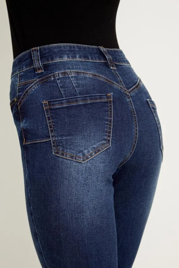 Sosandar Indigo Organic Sculpting Skinny Jeans Indigo Women Jeans and Jeggings
