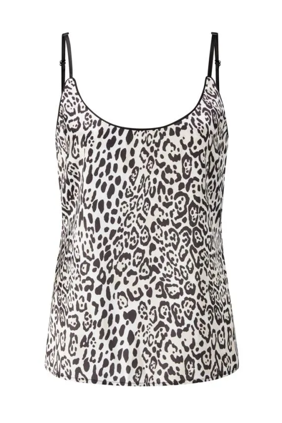 Sosandar Leopard Print Silky Soft Pyjama Camisole Women Nightwear