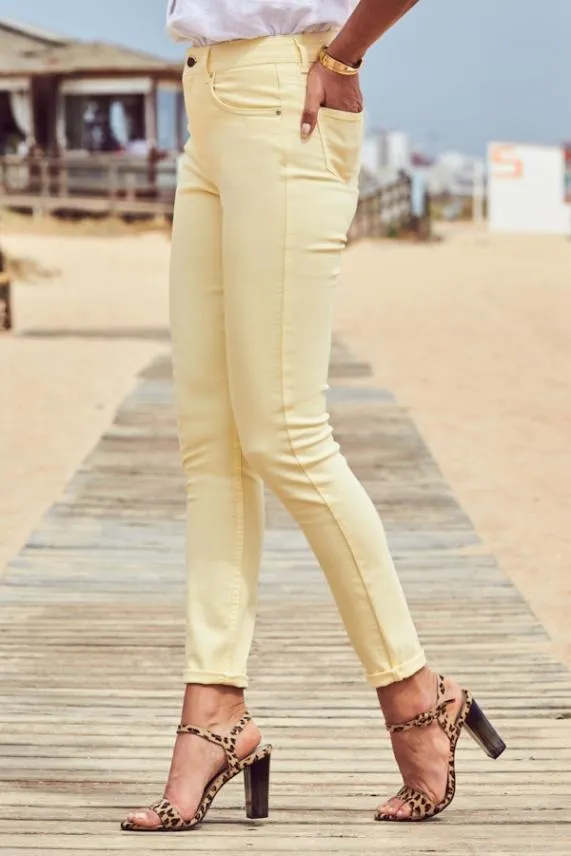 Sosandar Limoncello Perfect Skinny Jeans Women Jeans and Jeggings