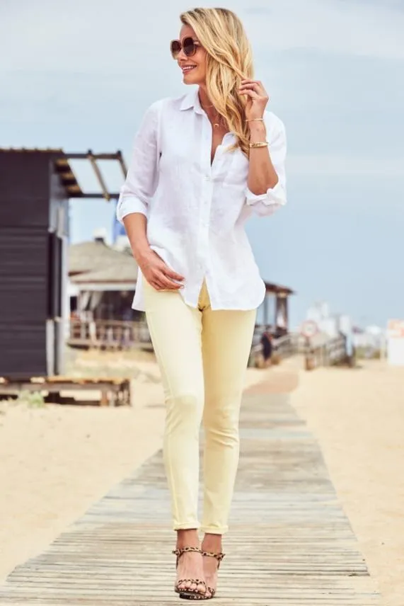 Sosandar Limoncello Perfect Skinny Jeans Women Jeans and Jeggings