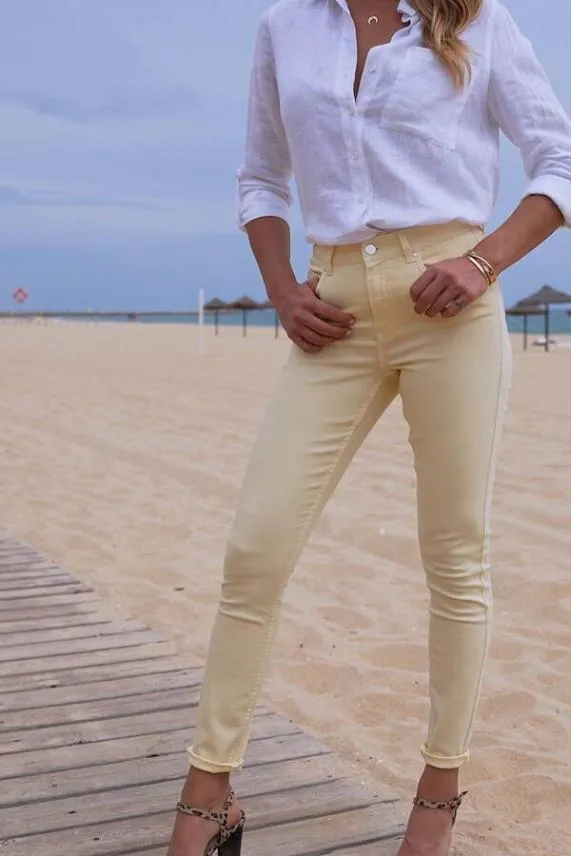 Sosandar Limoncello Perfect Skinny Jeans Women Jeans and Jeggings