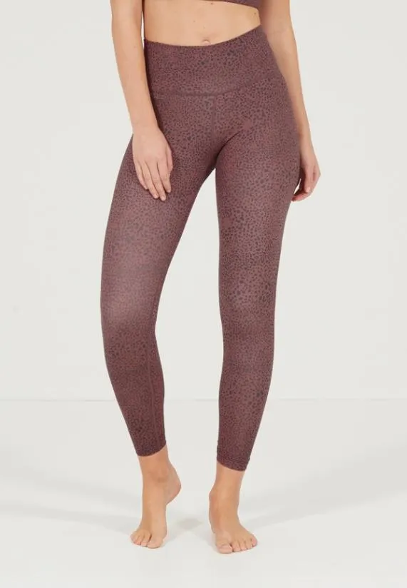 Sosandar Mauve and Grey Spot High Waisted Perfect Body Sculpting Activewear Leggings Mauve Grey Women Activewear Sosandar Mauve and Grey Spot High Waisted Perfect Body Sculpting Activewear Leggings Mauve Grey Women Activewear