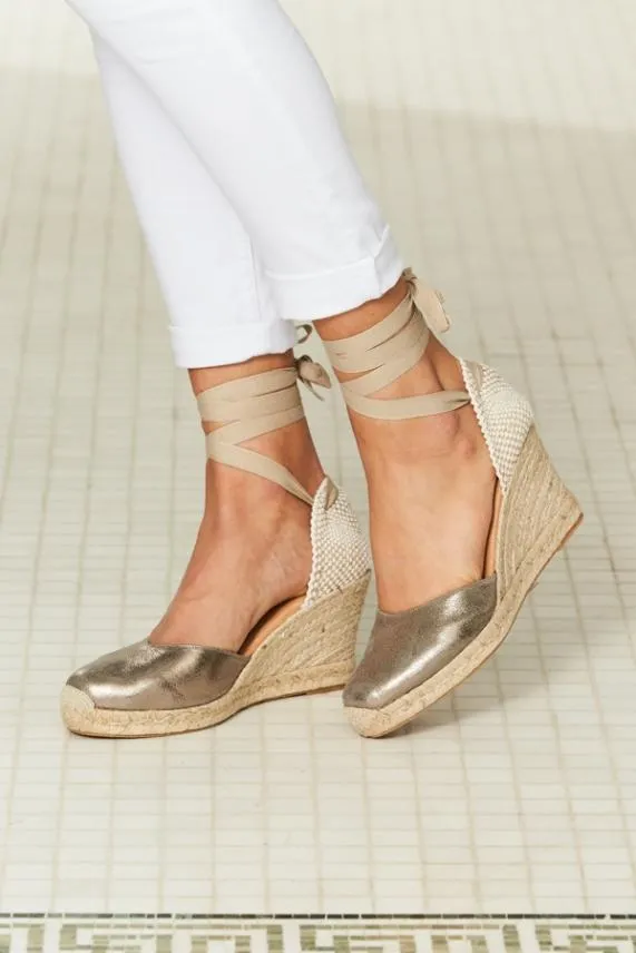 Sosandar Perla Pewter Valenciana Wedge Espadrille Women Sandals and Flip Flops Sosandar Perla Pewter Valenciana Wedge Espadrille Women Sandals and Flip Flops