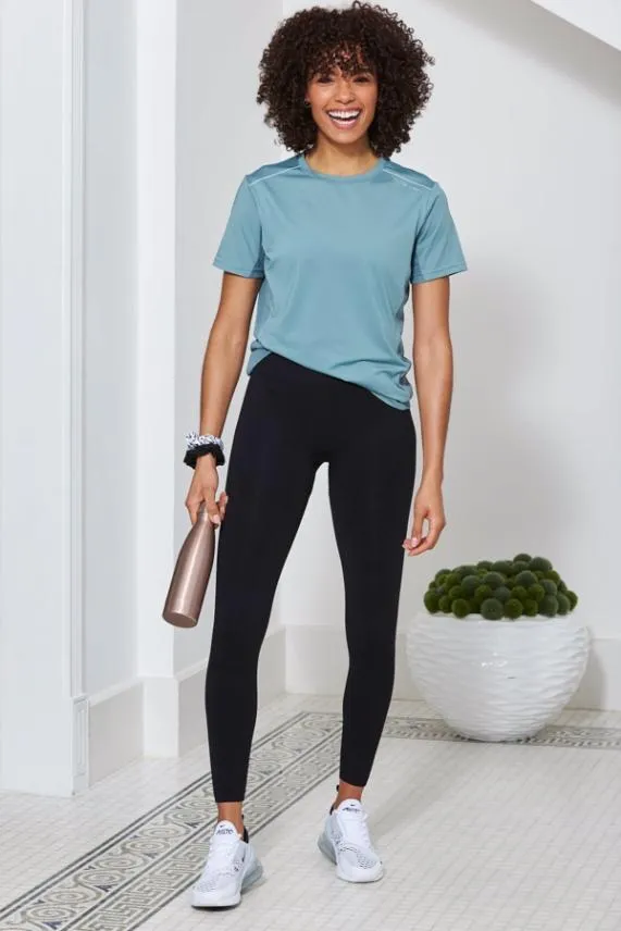 Sosandar Sofia Black Seamless High Waisted Shaper Leggings Black Women Activewear