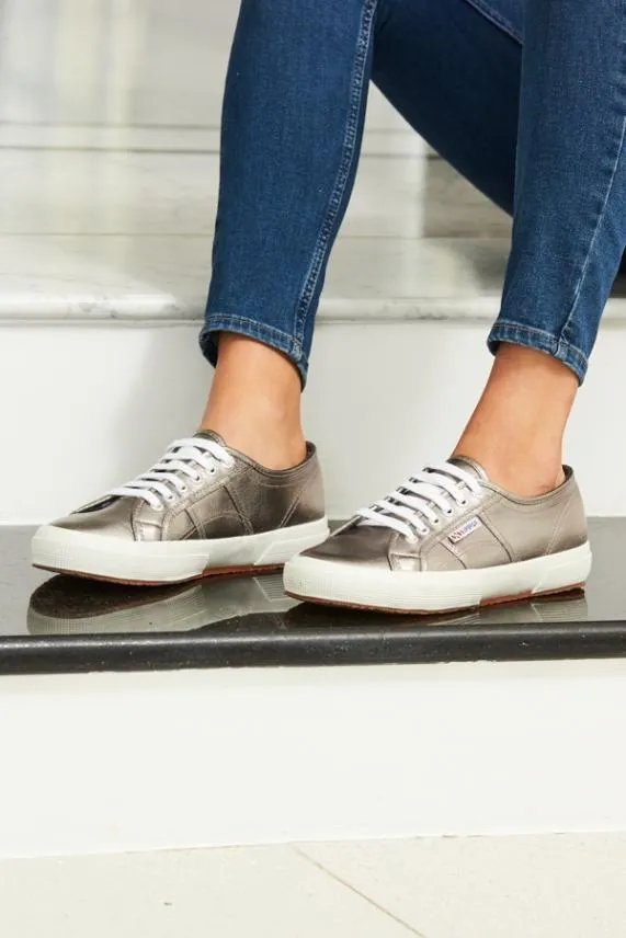 Sosandar Superga 2750 Classic Pewter Canvas Trainers Women Trainers 8211 Superga and Victoria