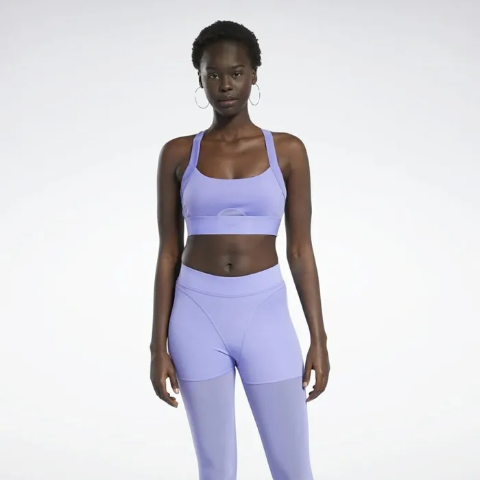 Sports Bras Womens Reebok Cardi B Bralette Hyper Purple