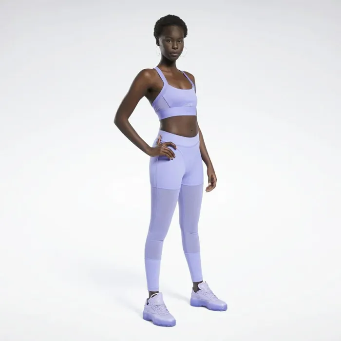 Sports Bras Womens Reebok Cardi B Bralette Hyper Purple