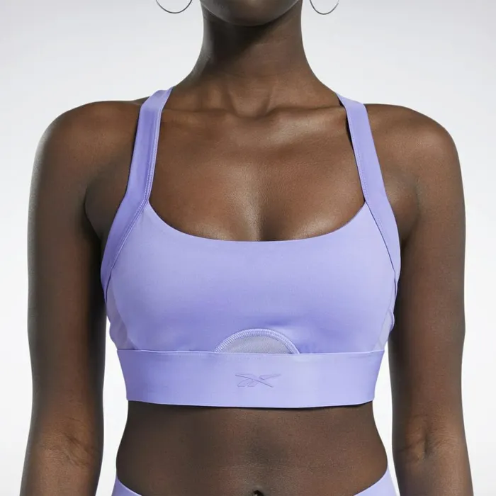 Sports Bras Womens Reebok Cardi B Bralette Hyper Purple