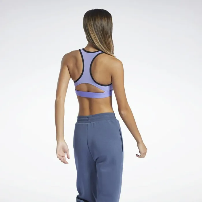 Sports Bras Womens Reebok Lux Racer MediumImpact Sports Bra Hyper Purple