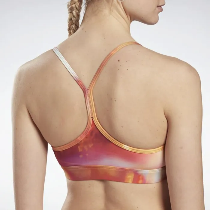 Sports Bras Womens Reebok Lux Skinny Sports Bra Punch Berry