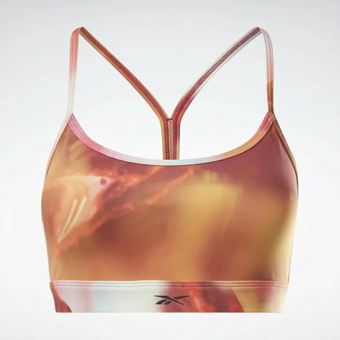 Sports Bras Womens Reebok Lux Skinny Sports Bra Punch Berry