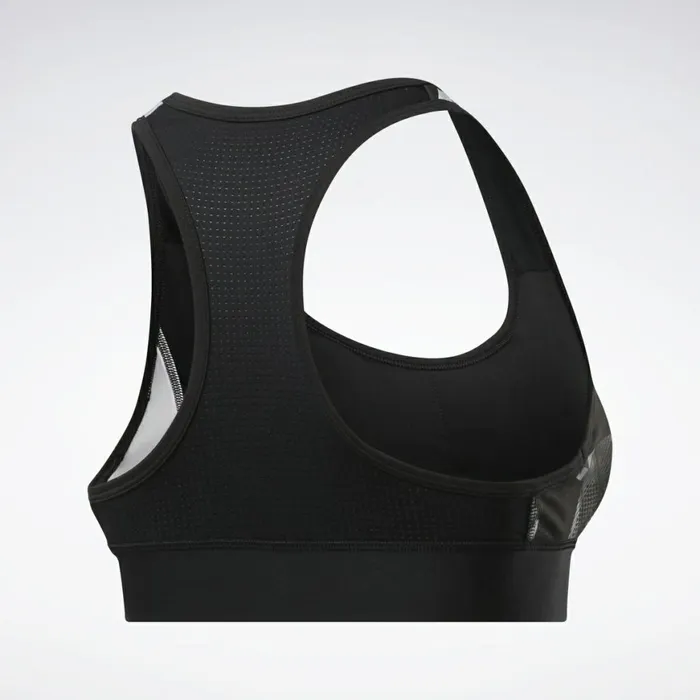 Sports Bras Womens Reebok MYT LowImpact Printed Bra Black White