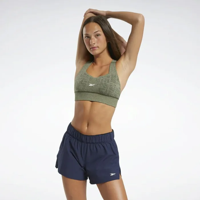 Sports Bras Womens Reebok United By Fitness Myoknit Seamless MediumImpact Bra Poplar Green