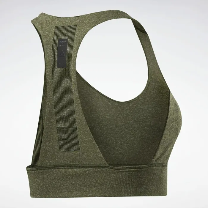 Sports Bras Womens Reebok United By Fitness Myoknit Seamless MediumImpact Bra Poplar Green