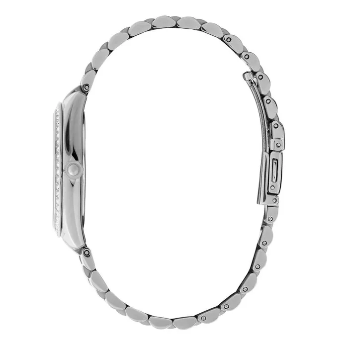 Sports Luxe Watches Women Olivia Burton 34mm Bejewelled Silver and Two Tone Bracelet Watch