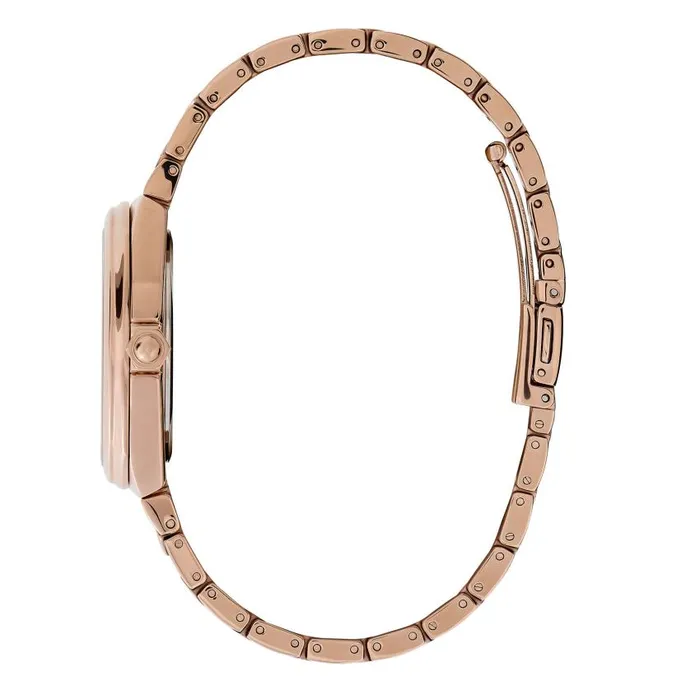 Sports Luxe Watches Women Olivia Burton 36mm Lustre MultiFunction White and Rose Gold Bracelet Watch
