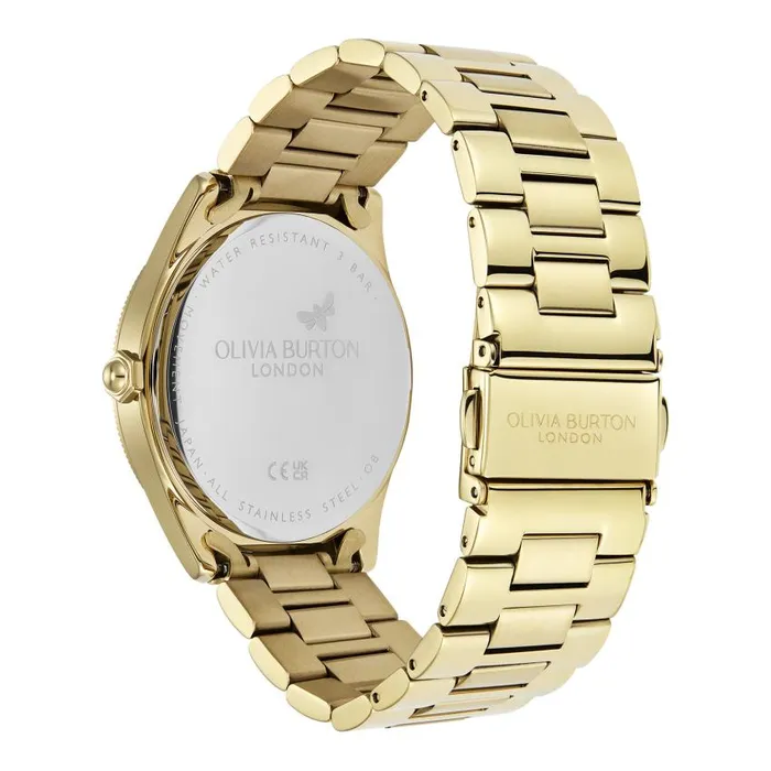 Sports Luxe Watches Women Olivia Burton 38mm Radiate Forest Green and Gold Bracelet Watch