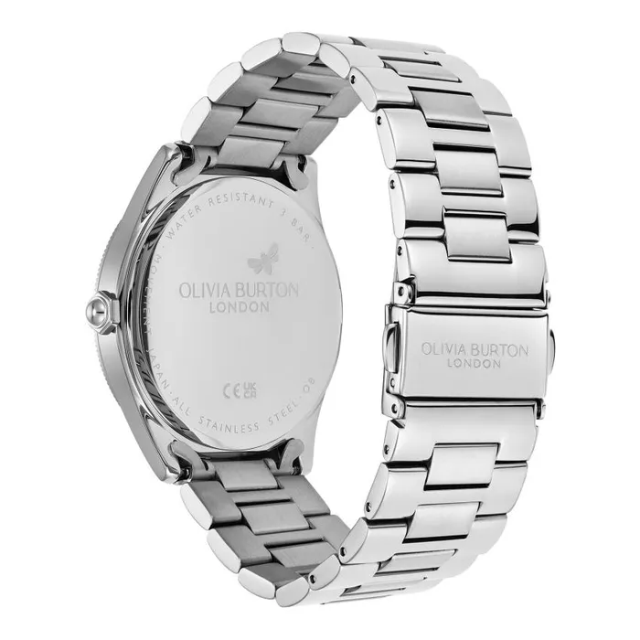 Sports Luxe Watches Women Olivia Burton 38mm Radiate Nude and Silver Bracelet Watch