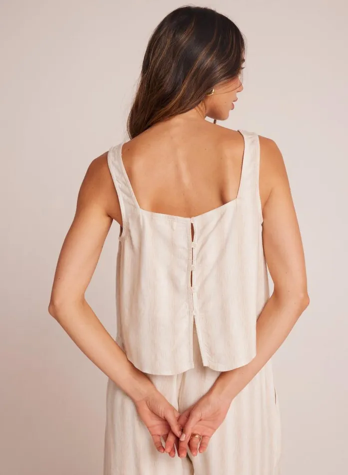 Square Neck Tank 8211 Playa Sand Stripe Women Bella Dahl Sleeveless Square Neck Tank 8211 Playa Sand Stripe Women Bella Dahl Sleeveless