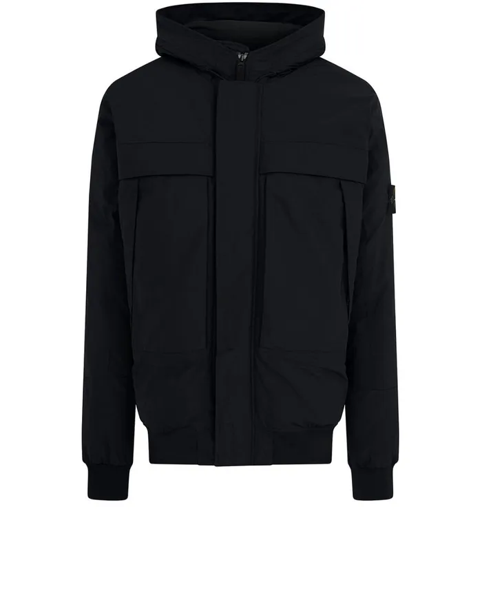 Stone Island Coats 038 Jackets 40826 Micro Reps Hooded Down Jacket In Black 8211 Mens Stone Island Coats 038 Jackets 40826 Micro Reps Hooded Down Jacket In Black 8211 Mens