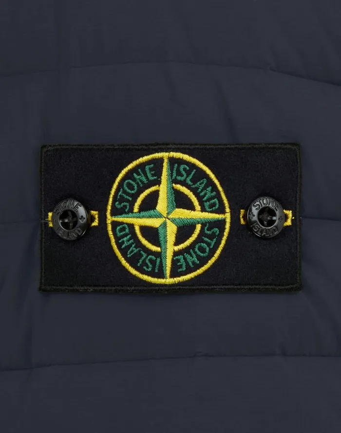 Stone Island Coats 038 Jackets 41025 Loom Woven Down Chambers Stretch NylonTc Down Blouson In Navy 8211 Mens