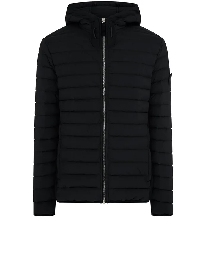 Stone Island Coats 038 Jackets 41125 Loom Woven Down Chambers Stretch NylonTc Hooded Down Blouson In Black 8211 Mens Stone Island Coats 038 Jackets 41125 Loom Woven Down Chambers Stretch NylonTc Hooded Down Blouson In Black 8211 Mens