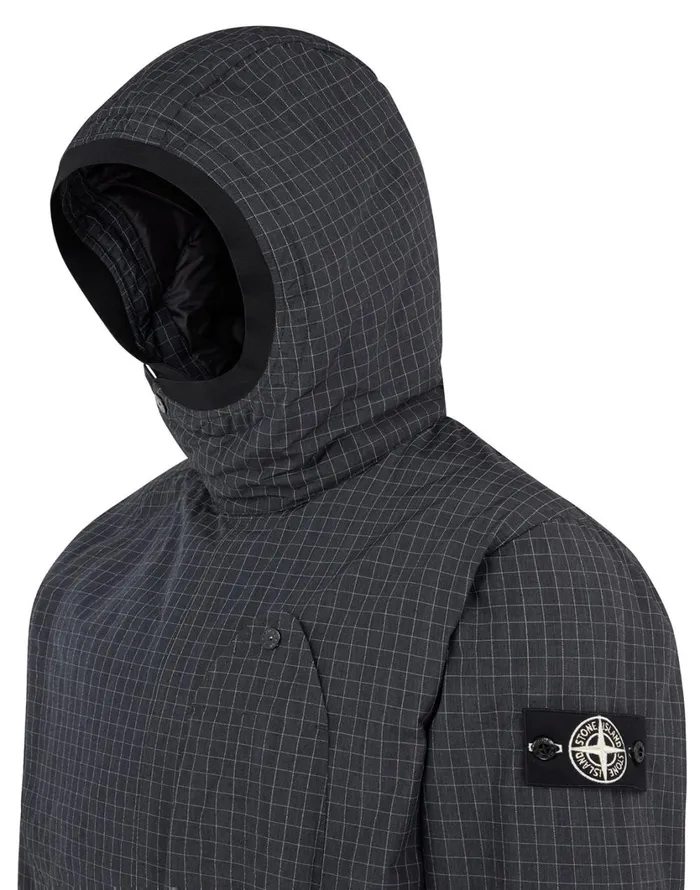 Stone Island Coats 038 Jackets 43399 Reflective Ripstop Chin With Primaloft Insulation Technology Jacket In Black 8211 Mens