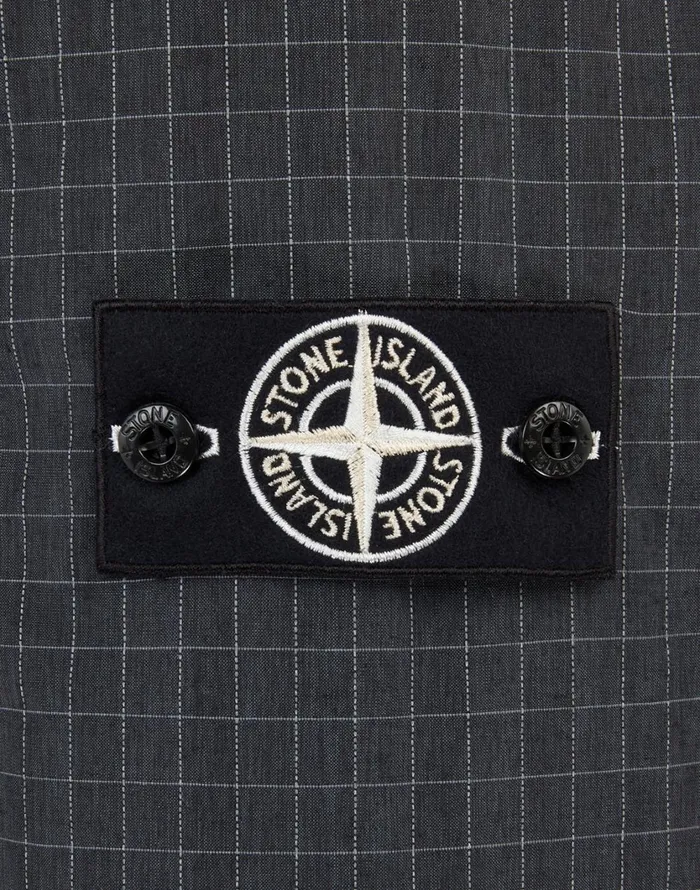 Stone Island Coats 038 Jackets 43399 Reflective Ripstop Chin With Primaloft Insulation Technology Jacket In Black 8211 Mens