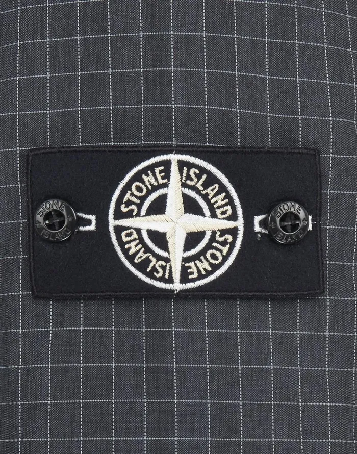 Stone Island Coats 038 Jackets 43499 Reflective Ripstop Chin With Detachable Lining Jacket In Black 8211 Mens