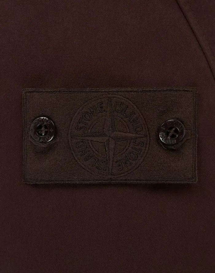 Stone Island Coats 038 Jackets 440F1 Raso Gommato Double Ghost Piece With Detachable Lining Trench Coat In Dark Brown 8211 Mens