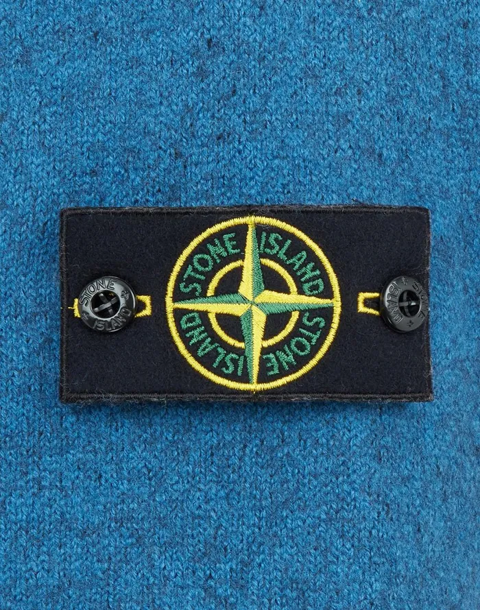 Stone Island Coats 038 Jackets 565A6 Felted Pure Wool Detachable Lining Hooded Jacket In Periwinkle 8211 Mens