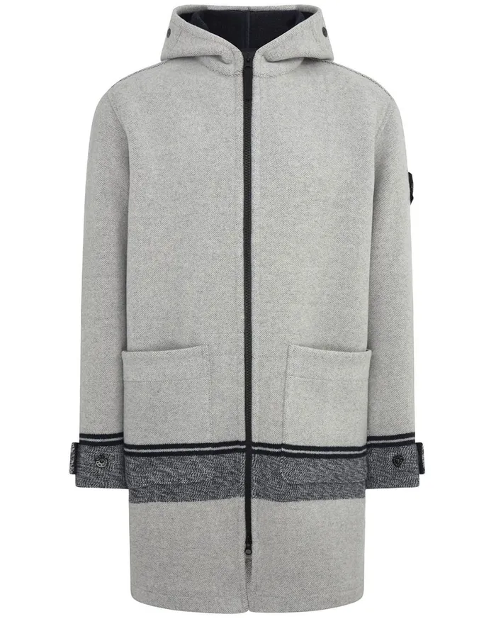 Stone Island Coats 038 Jackets 71252 Panno Jacquard Duffle Coat In Butter 8211 Mens Stone Island Coats 038 Jackets 71252 Panno Jacquard Duffle Coat In Butter 8211 Mens