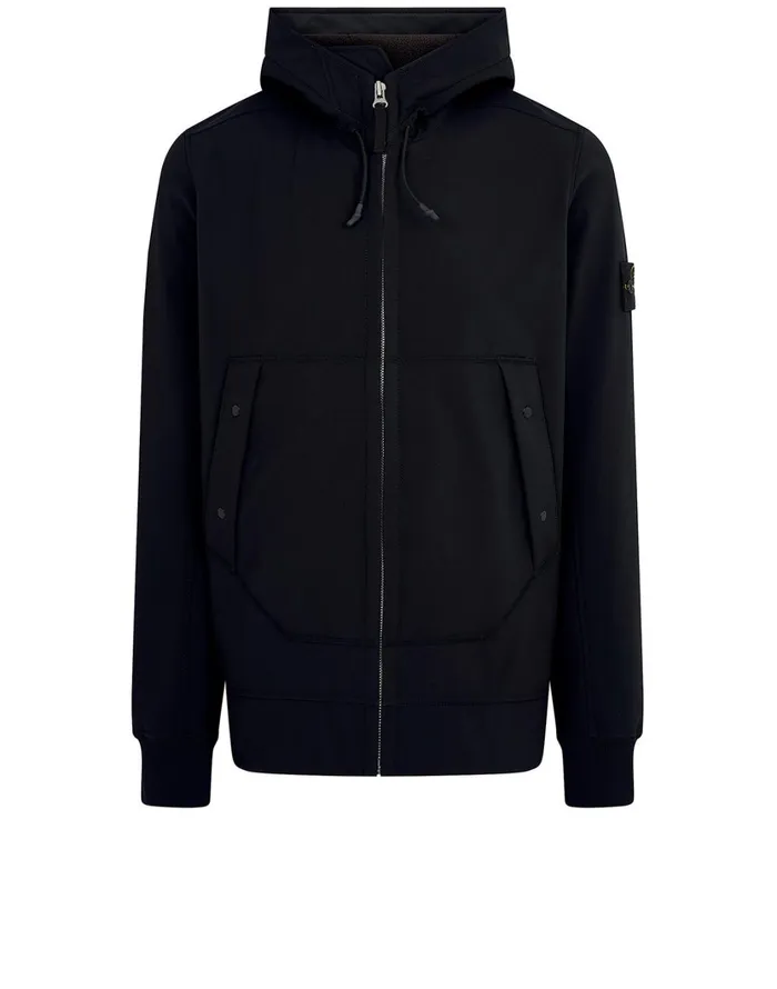 Stone Island Coats 038 Jackets Q0122 Soft ShellR Hooded Blouson In Navy 8211 Mens Stone Island Coats 038 Jackets Q0122 Soft ShellR Hooded Blouson In Navy 8211 Mens