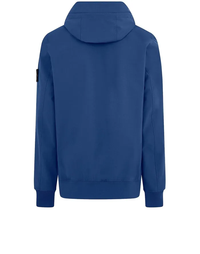 Stone Island Coats 038 Jackets Q0122 Soft ShellR Hooded Blouson In Periwinkle 8211 Mens