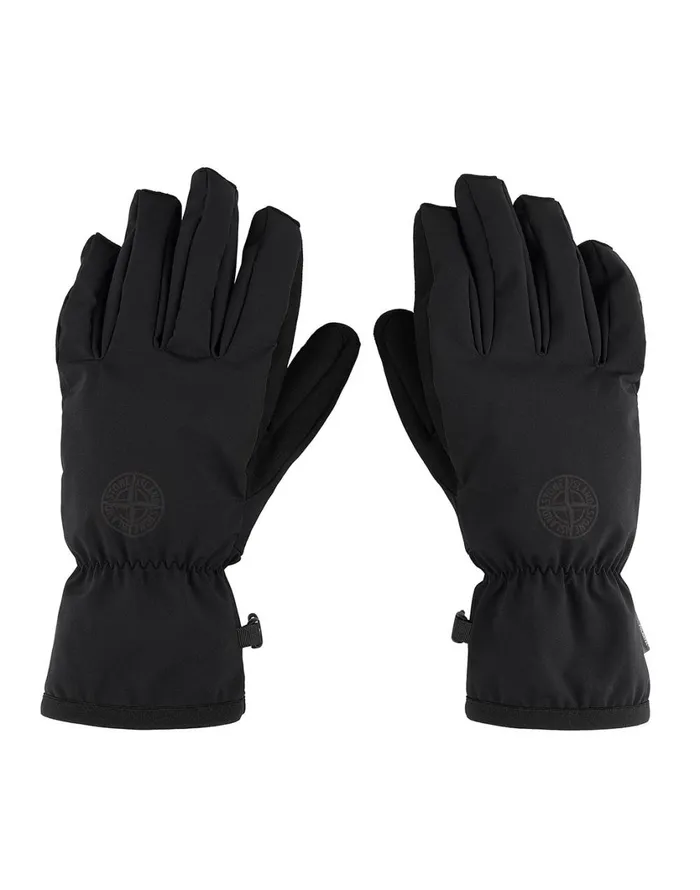 Stone Island Gloves 92429 Soft ShellR Gloves In Black 8211 Mens