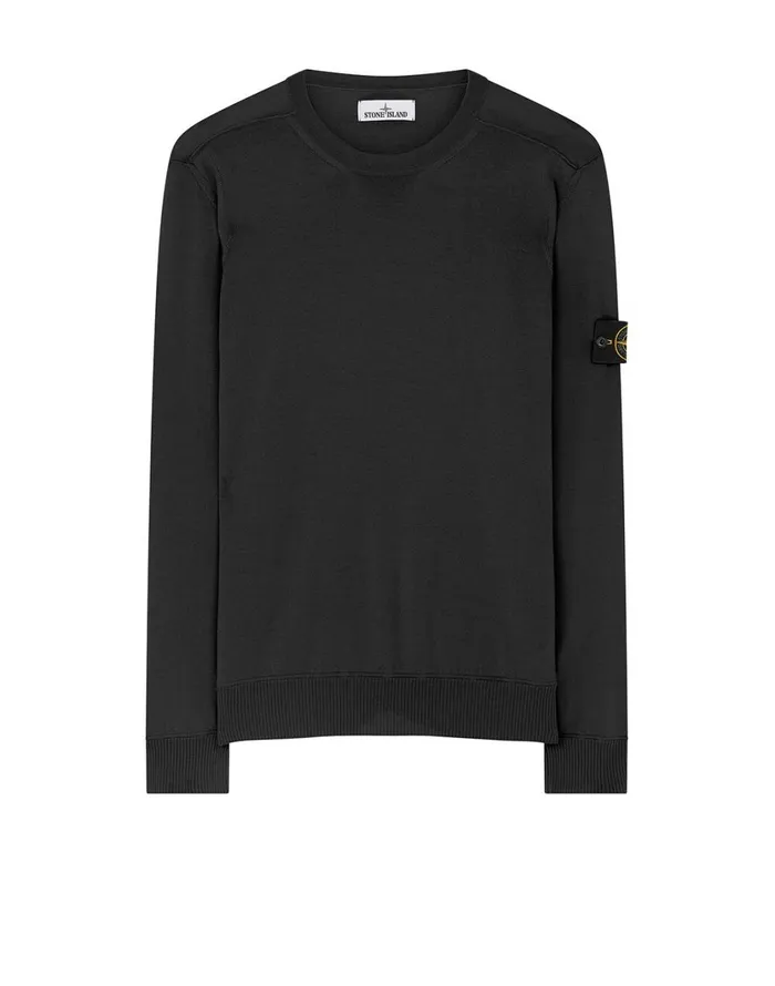 Stone Island Knitwear 526C4 Crewneck Knit In Dark Forest 8211 Mens