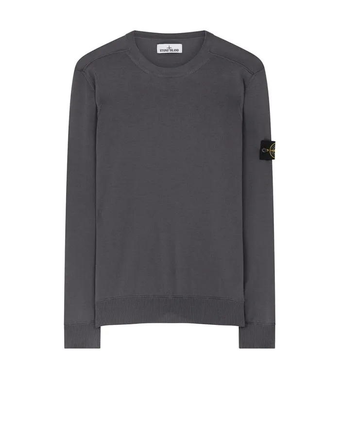 Stone Island Knitwear 526C4 Crewneck Knit In Grey 8211 Mens