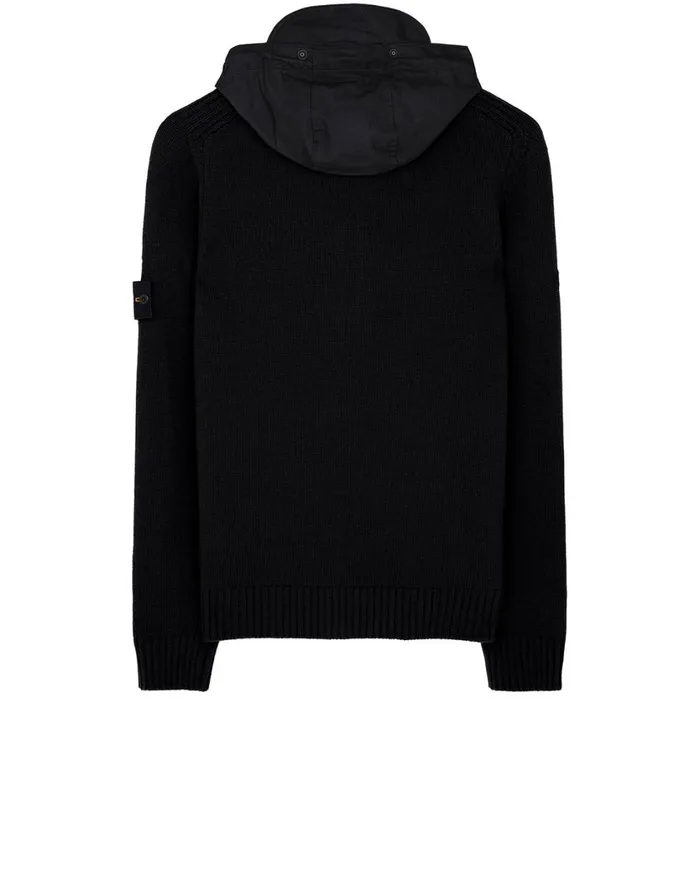 Stone Island Knitwear 551A3 Cardigan In Black 8211 Mens