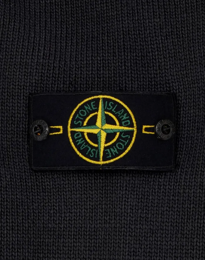 Stone Island Knitwear 551A3 Cardigan In Charcoal 8211 Mens