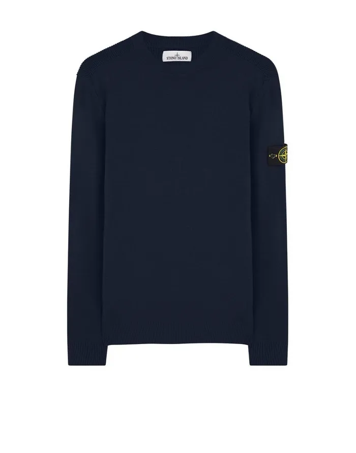 Stone Island Knitwear 591A1 Crewneck Knit In Navy 8211 Mens
