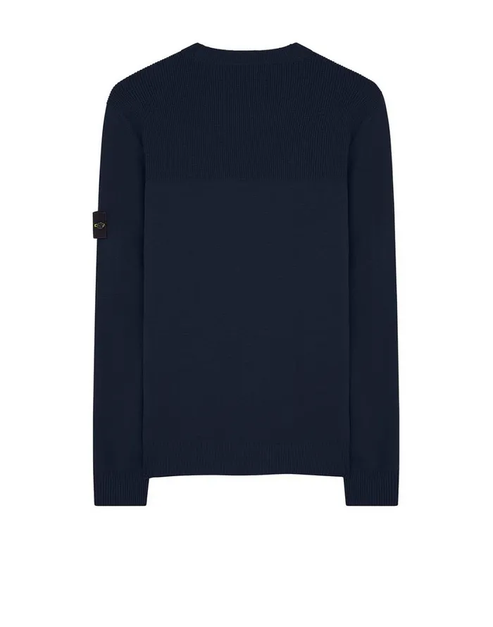 Stone Island Knitwear 591A1 Crewneck Knit In Navy 8211 Mens