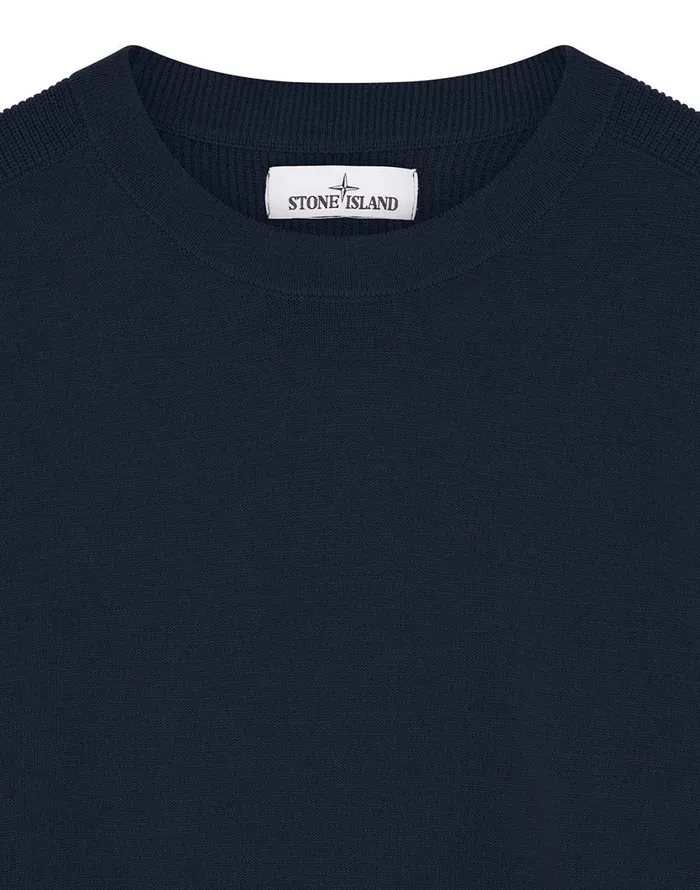 Stone Island Knitwear 591A1 Crewneck Knit In Navy 8211 Mens