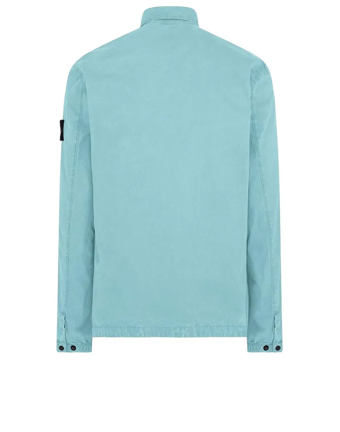 Stone Island Overshirts 107Wn TCoOld Overshirt In Aqua 8211 Mens