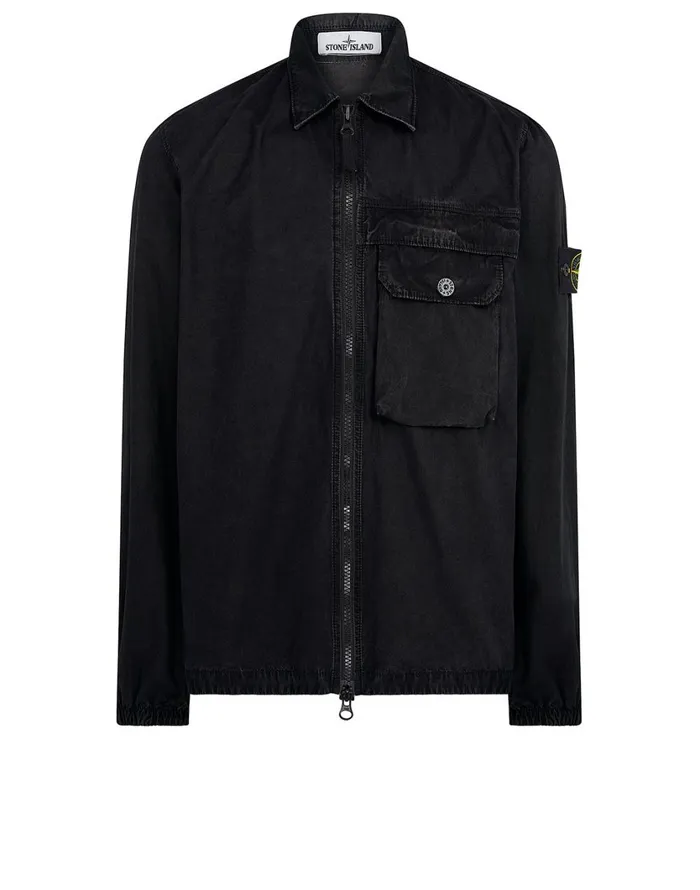 Stone Island Overshirts 107Wn TCoOld Overshirt In Black 8211 Mens