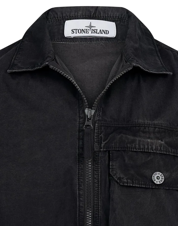 Stone Island Overshirts 107Wn TCoOld Overshirt In Black 8211 Mens
