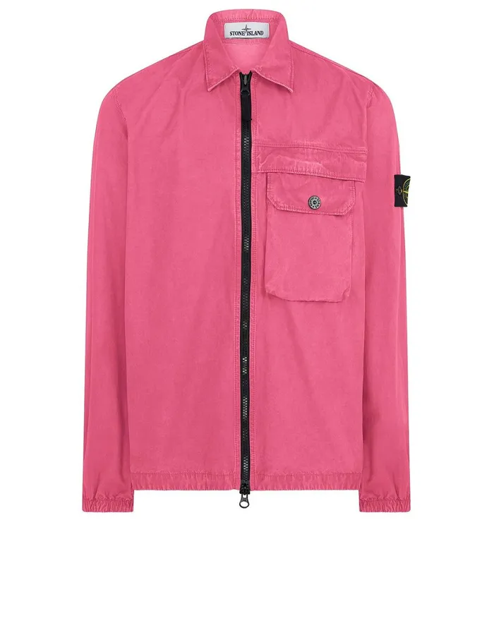 Stone Island Overshirts 107Wn TCoOld Overshirt In Pink 8211 Mens