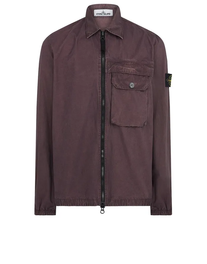 Stone Island Overshirts 107Wn TCoOld Overshirt In Violet 8211 Mens