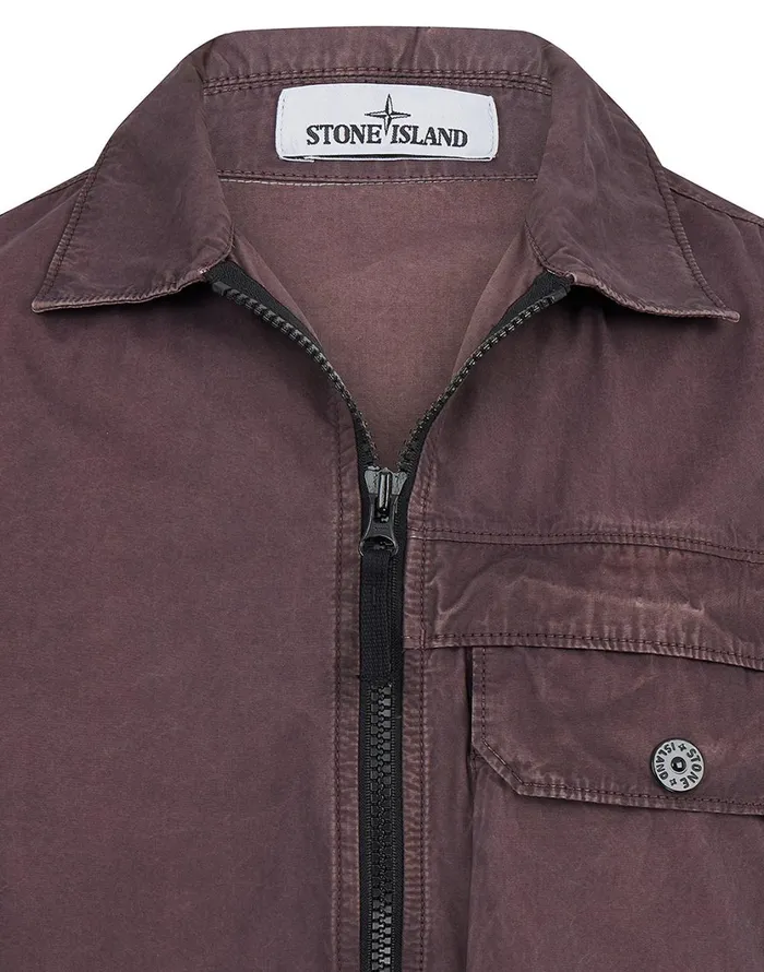 Stone Island Overshirts 107Wn TCoOld Overshirt In Violet 8211 Mens