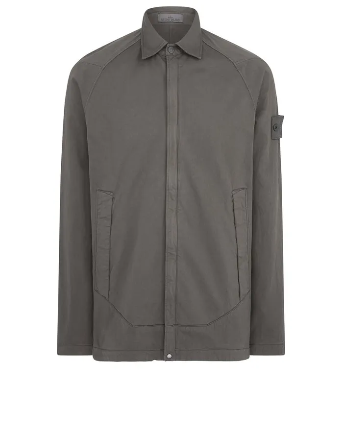 Stone Island Overshirts 116F4 Overshirt In Smoky Grey 8211 Mens
